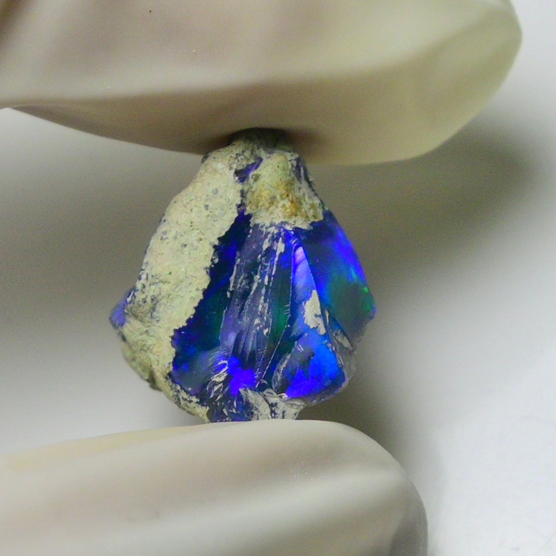 Blue Opal Rough 7.75  Carats | Natural Ethiopian Opal Rough - Ready for Cutting & Jewelry | AAA Grade Opal Raw