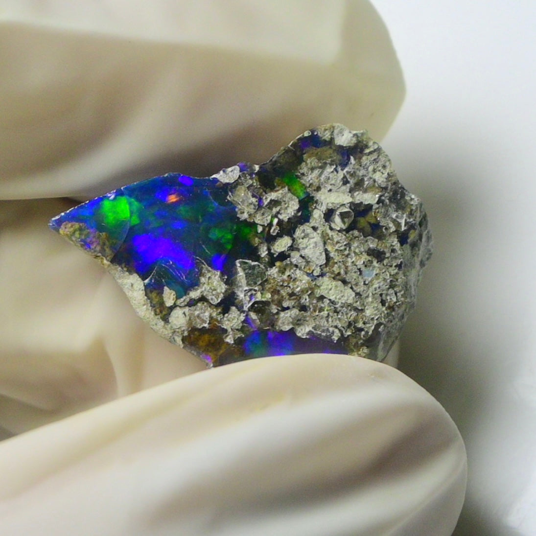 Blue Opal Rough 7.40  Carats | Natural Ethiopian Opal Rough - Ready for Cutting & Jewelry | AAA Grade Opal Raw
