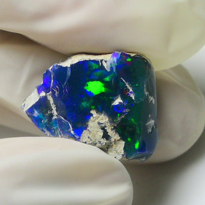 Blue Opal Rough 7.75  Carats | Natural Ethiopian Opal Rough - Ready for Cutting & Jewelry | AAA Grade Opal Raw
