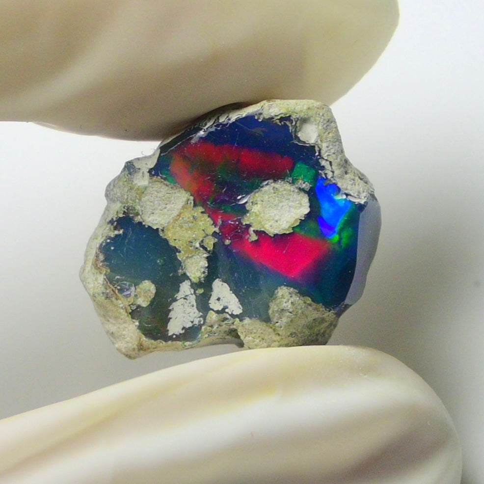 Blue Opal Rough 8.70  Carats | Natural Ethiopian Opal Rough - Ready for Cutting & Jewelry | AAA Grade Opal Raw