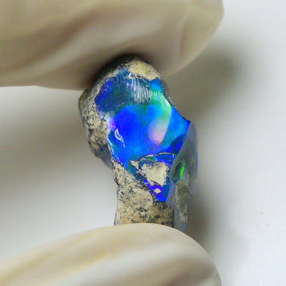 Blue Opal Rough 8.65  Carats | Natural Ethiopian Opal Rough - Ready for Cutting & Jewelry | AAA Grade Opal Raw