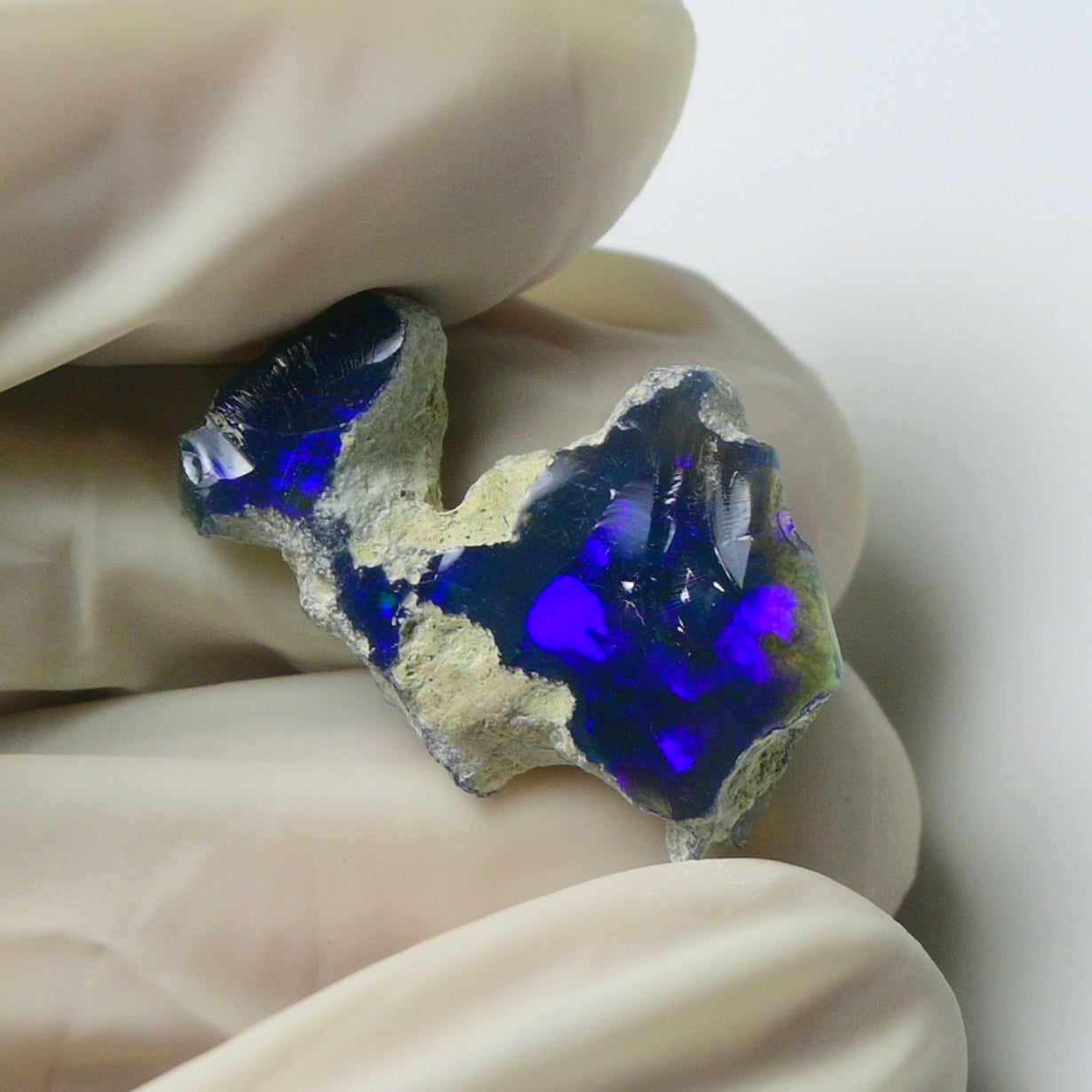 Blue Opal Rough 5.95  Carats | Natural Ethiopian Opal Rough - Ready for Cutting & Jewelry | AAA Grade Opal Raw