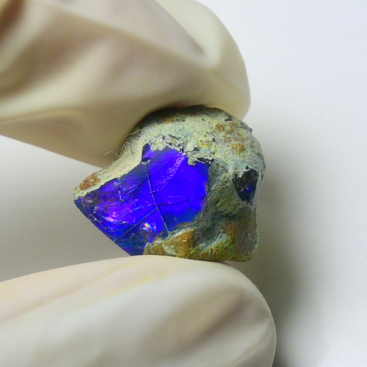 Blue Opal Rough 7.95  Carats | Natural Ethiopian Opal Rough - Ready for Cutting & Jewelry | AAA Grade Opal Raw
