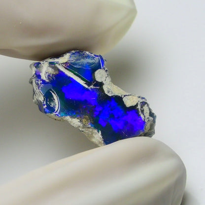 Blue Opal Rough 8.30  Carats | Natural Ethiopian Opal Rough - Ready for Cutting & Jewelry | AAA Grade Opal Raw