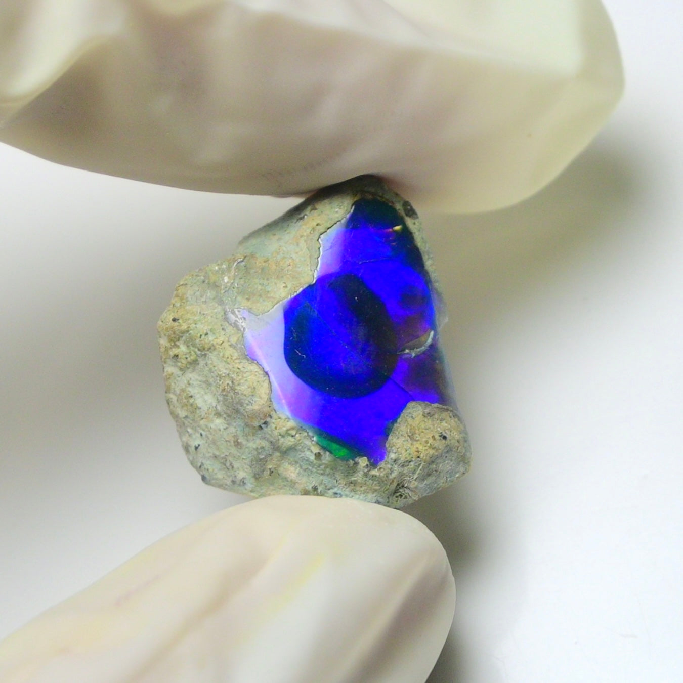 Blue Opal Rough 9.75  Carats | Natural Ethiopian Opal Rough - Ready for Cutting & Jewelry | AAA Grade Opal Raw