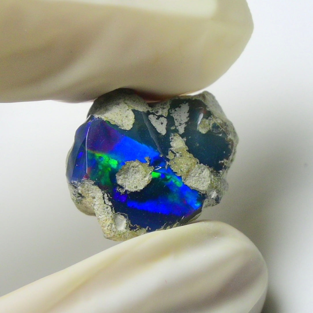 Blue Opal Rough 8.70  Carats | Natural Ethiopian Opal Rough - Ready for Cutting & Jewelry | AAA Grade Opal Raw