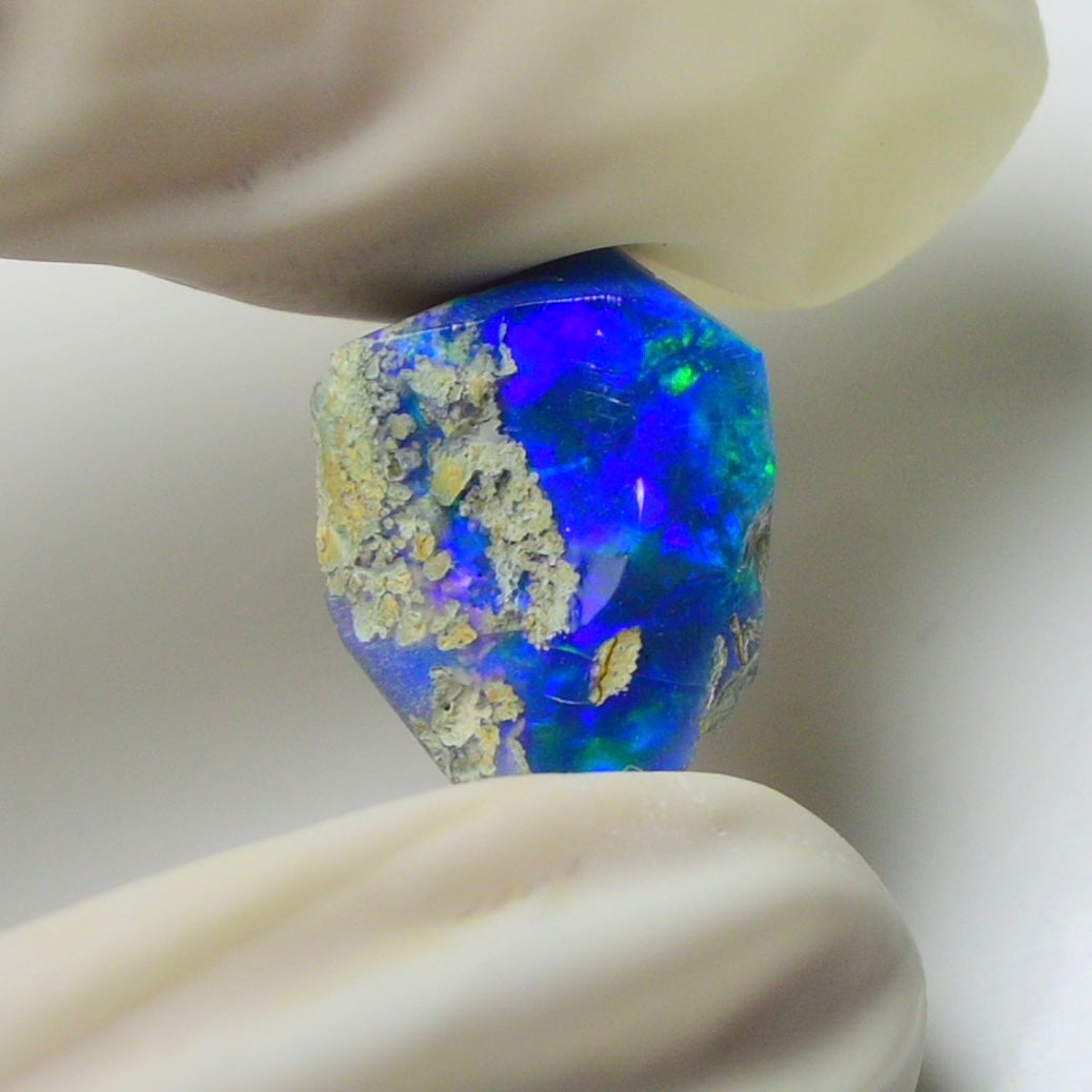 Blue Opal Rough 5.30  Carats | Natural Ethiopian Opal Rough - Ready for Cutting & Jewelry | AAA Grade Opal Raw
