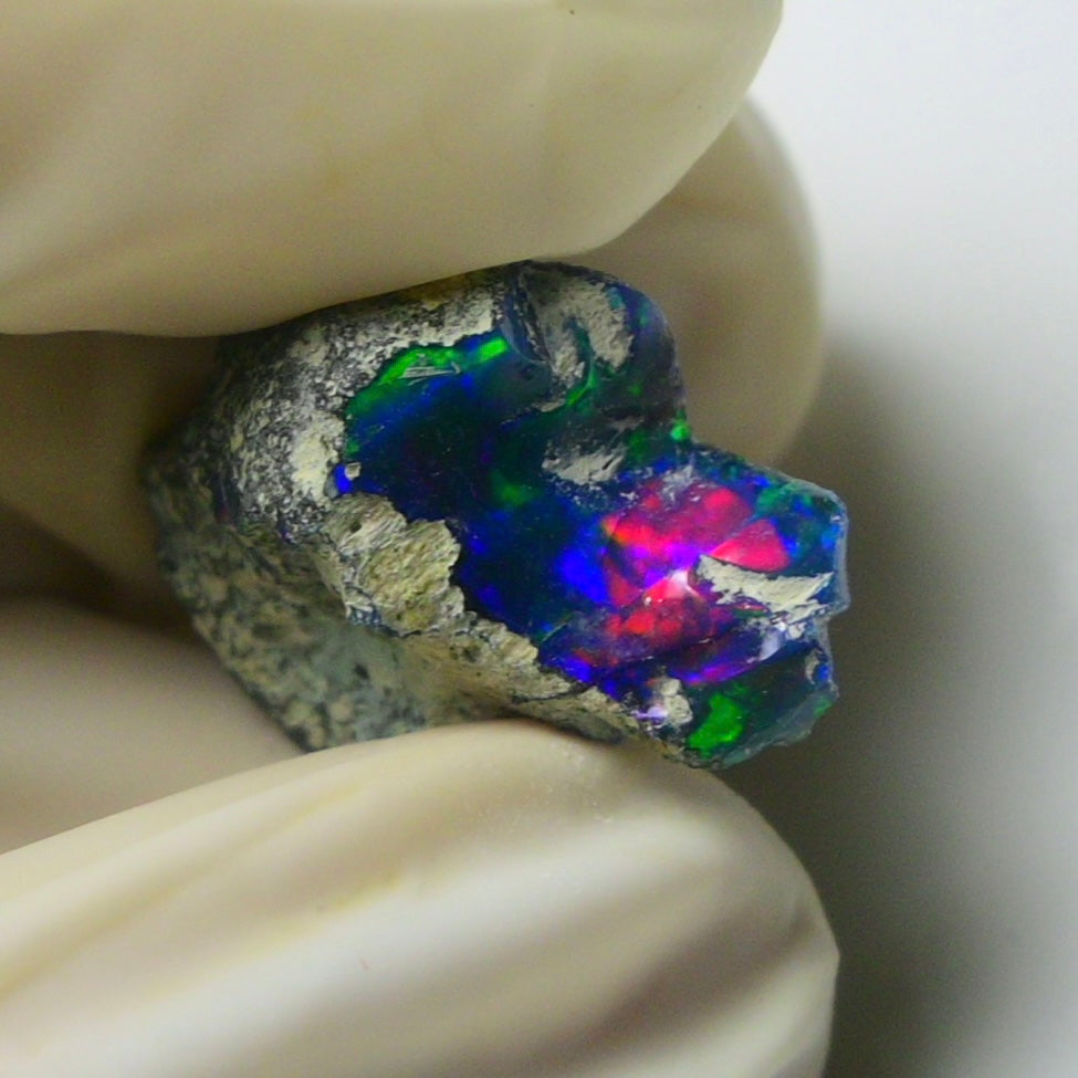 Blue Opal Rough 7.95  Carats | Natural Ethiopian Opal Rough - Ready for Cutting & Jewelry | AAA Grade Opal Raw
