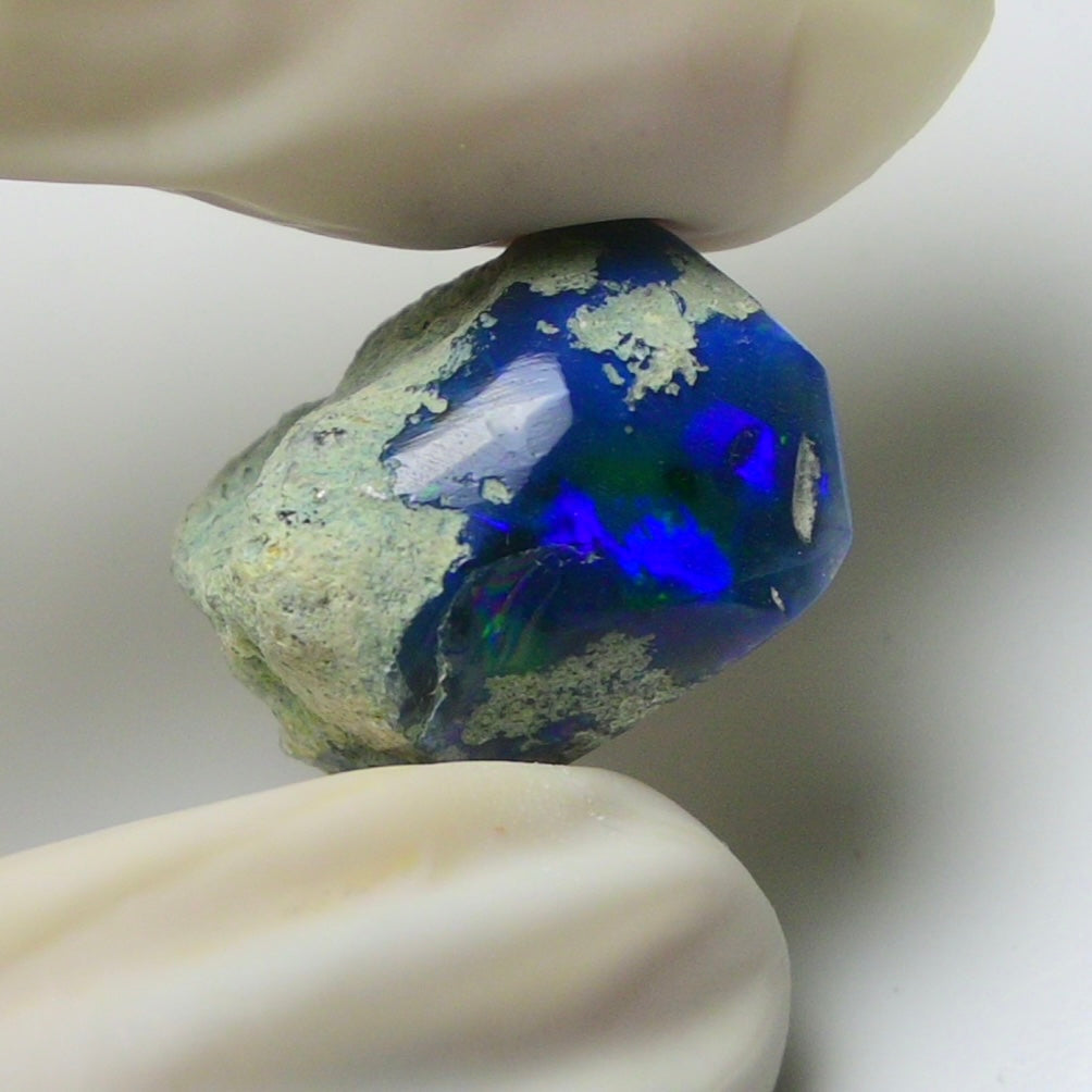 Blue Opal Rough 9.00  Carats | Natural Ethiopian Opal Rough - Ready for Cutting & Jewelry | AAA Grade Opal Raw