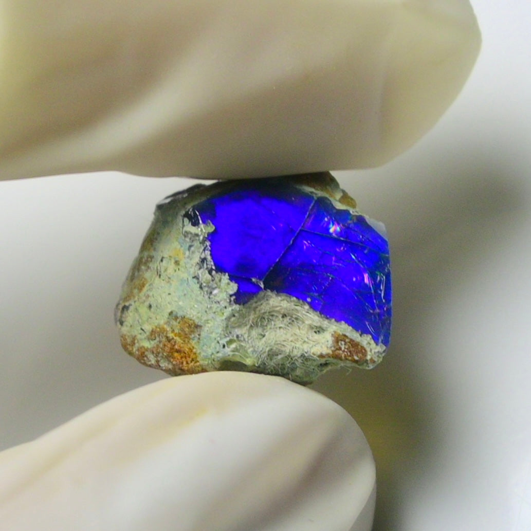 Blue Opal Rough 7.95  Carats | Natural Ethiopian Opal Rough - Ready for Cutting & Jewelry | AAA Grade Opal Raw