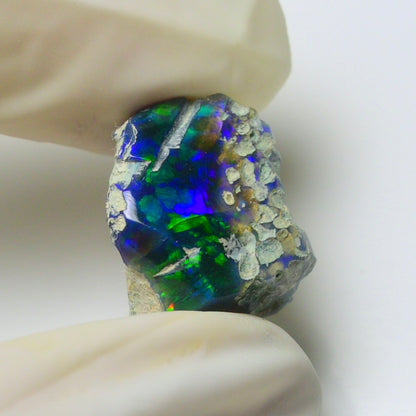 Blue Opal Rough 9.20  Carats | Natural Ethiopian Opal Rough - Ready for Cutting & Jewelry | AAA Grade Opal Raw