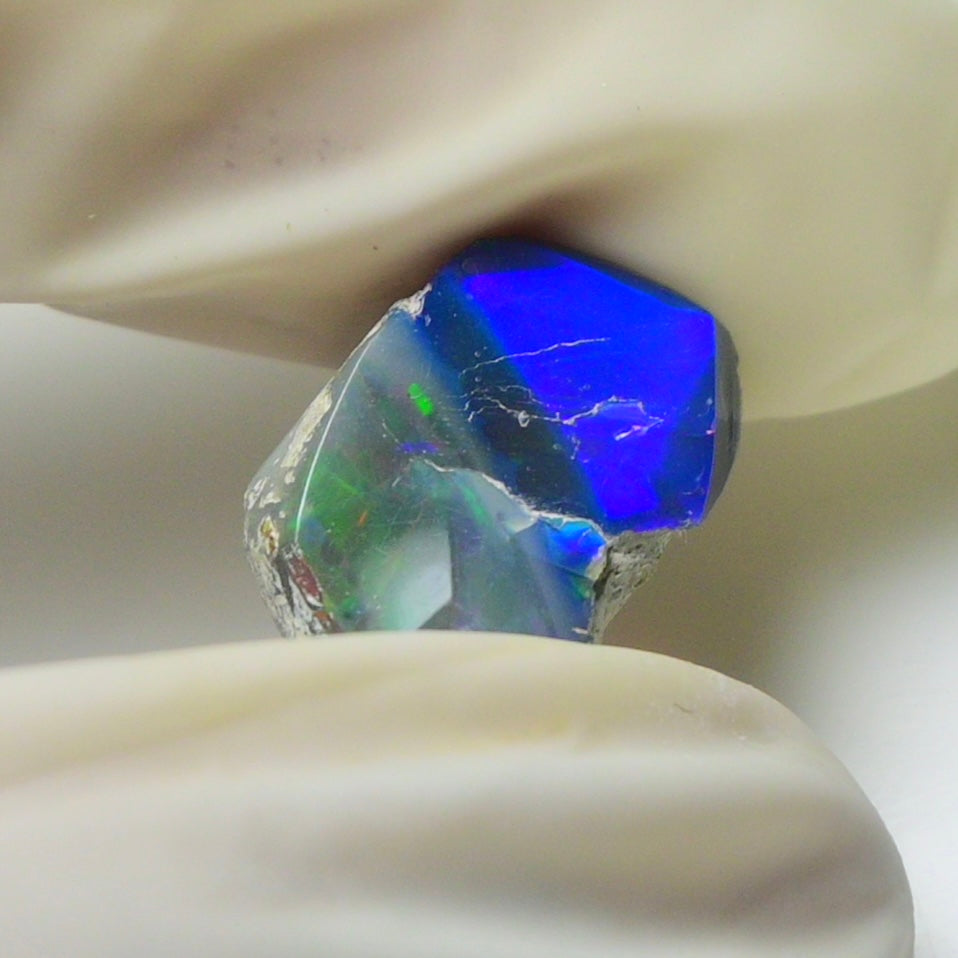 Blue Opal Rough 7.40  Carats | Natural Ethiopian Opal Rough - Ready for Cutting & Jewelry | AAA Grade Opal Raw