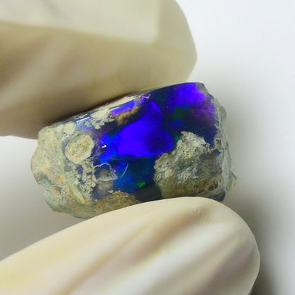 Blue Opal Rough 8.90  Carats | Natural Ethiopian Opal Rough - Ready for Cutting & Jewelry | AAA Grade Opal Raw