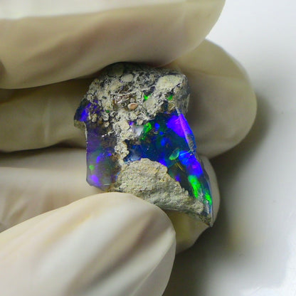 Blue Opal Rough 7.40  Carats | Natural Ethiopian Opal Rough - Ready for Cutting & Jewelry | AAA Grade Opal Raw