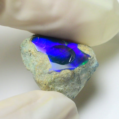Blue Opal Rough 9.75  Carats | Natural Ethiopian Opal Rough - Ready for Cutting & Jewelry | AAA Grade Opal Raw