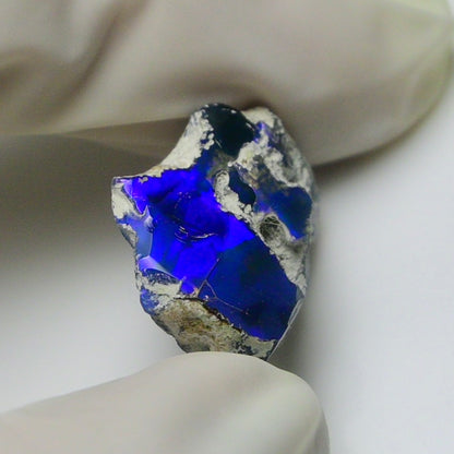 Blue Opal Rough 8.10  Carats | Natural Ethiopian Opal Rough - Ready for Cutting & Jewelry | AAA Grade Opal Raw