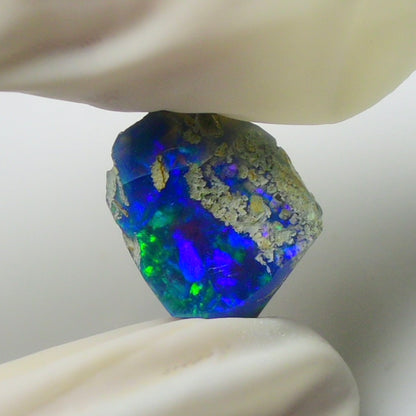Blue Opal Rough 5.30  Carats | Natural Ethiopian Opal Rough - Ready for Cutting & Jewelry | AAA Grade Opal Raw