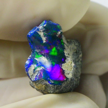 Blue Opal Rough 7.95  Carats | Natural Ethiopian Opal Rough - Ready for Cutting & Jewelry | AAA Grade Opal Raw