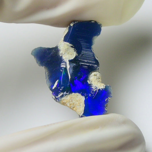 Blue Opal Rough 7.95  Carats | Natural Ethiopian Opal Rough - Ready for Cutting & Jewelry | AAA Grade Opal Raw