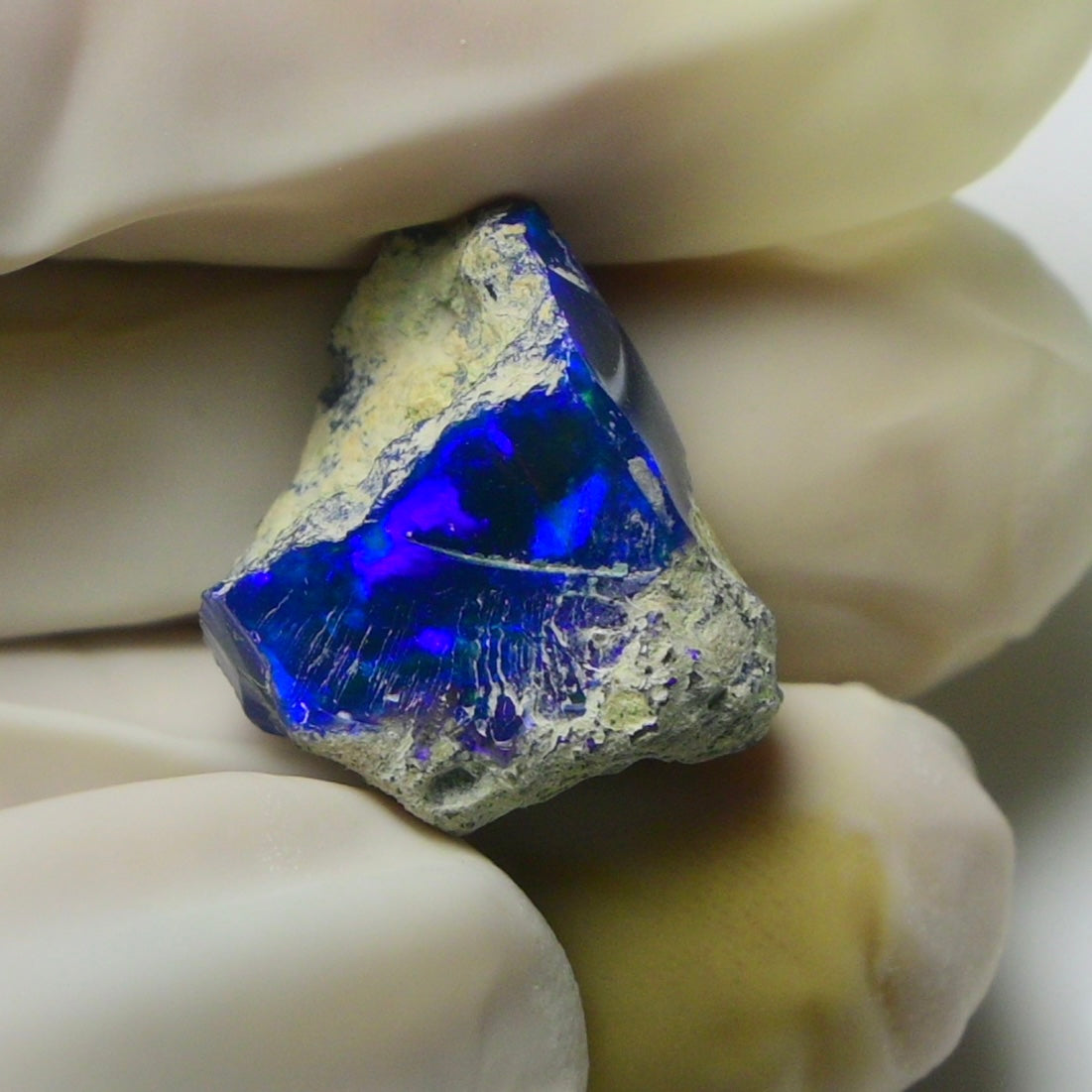 Blue Opal Rough 7.75  Carats | Natural Ethiopian Opal Rough - Ready for Cutting & Jewelry | AAA Grade Opal Raw