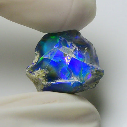 Blue Opal Rough 10.65  Carats | Natural Ethiopian Opal Rough - Ready for Cutting & Jewelry | AAA Grade Opal Raw