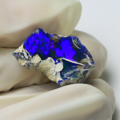 Blue Opal Rough 8.30  Carats | Natural Ethiopian Opal Rough - Ready for Cutting & Jewelry | AAA Grade Opal Raw