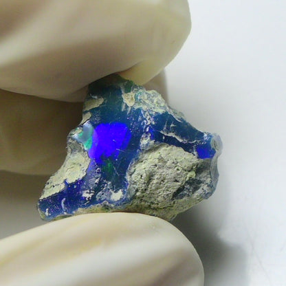 Blue Opal Rough 7.00  Carats | Natural Ethiopian Opal Rough - Ready for Cutting & Jewelry | AAA Grade Opal Raw