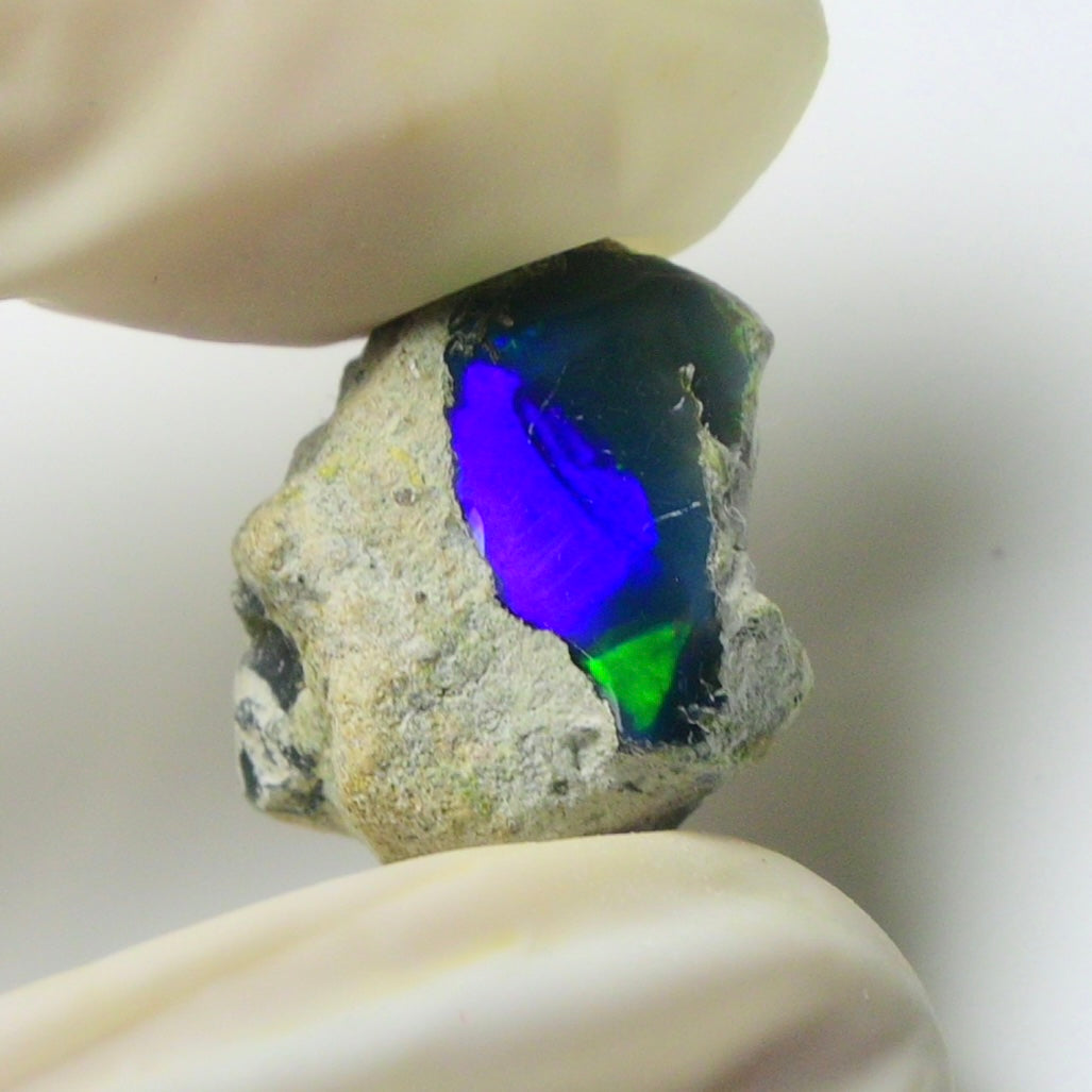 Blue Opal Rough 8.70  Carats | Natural Ethiopian Opal Rough - Ready for Cutting & Jewelry | AAA Grade Opal Raw