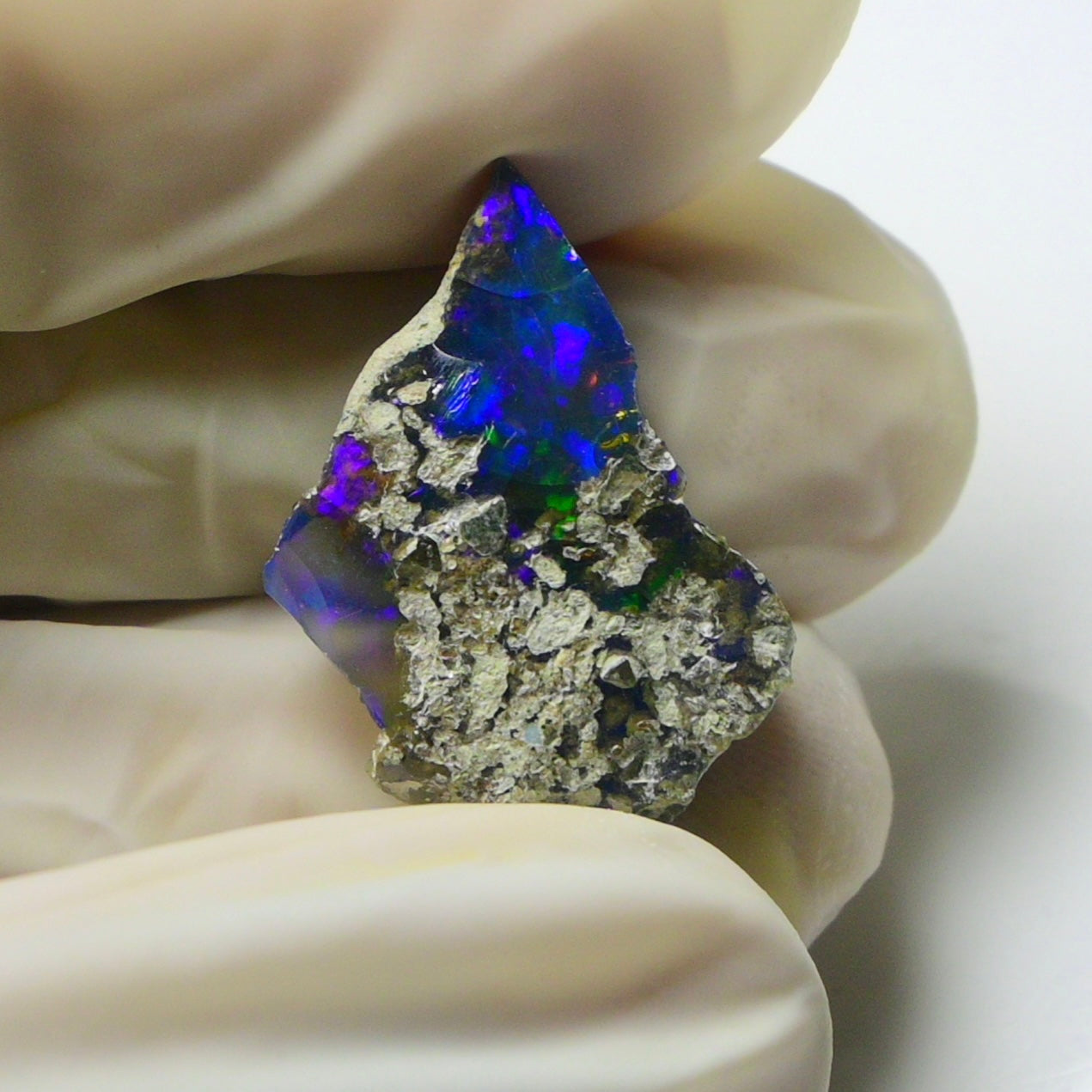 Blue Opal Rough 7.40  Carats | Natural Ethiopian Opal Rough - Ready for Cutting & Jewelry | AAA Grade Opal Raw