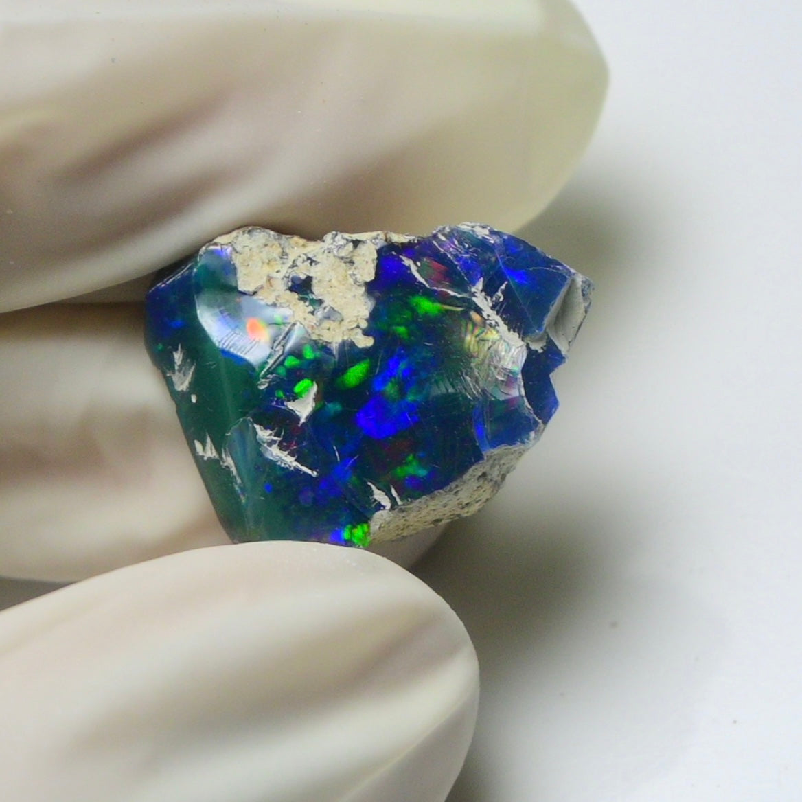 Blue Opal Rough 7.75  Carats | Natural Ethiopian Opal Rough - Ready for Cutting & Jewelry | AAA Grade Opal Raw