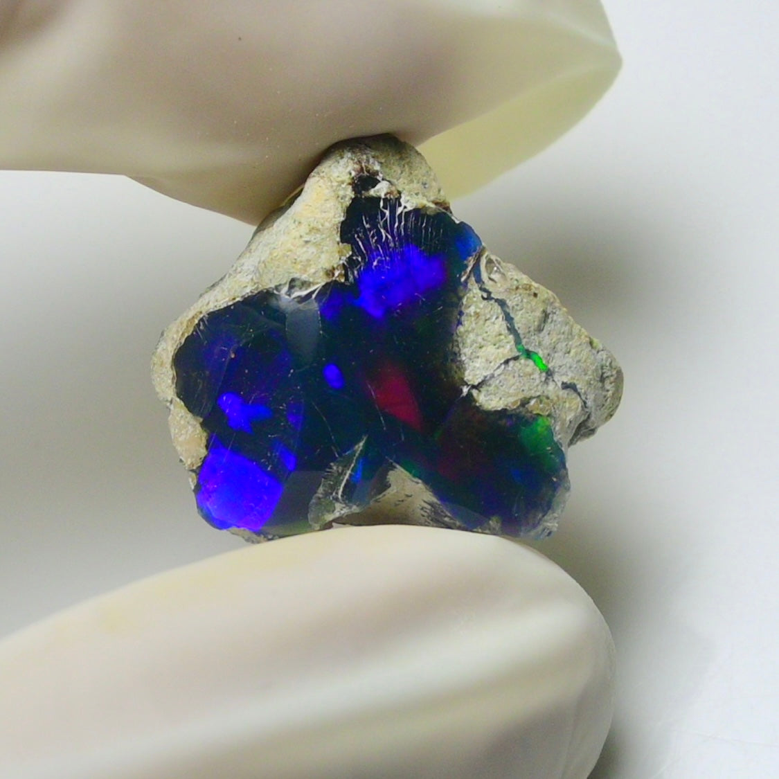 Blue Opal Rough 8.95  Carats | Natural Ethiopian Opal Rough - Ready for Cutting & Jewelry | AAA Grade Opal Raw