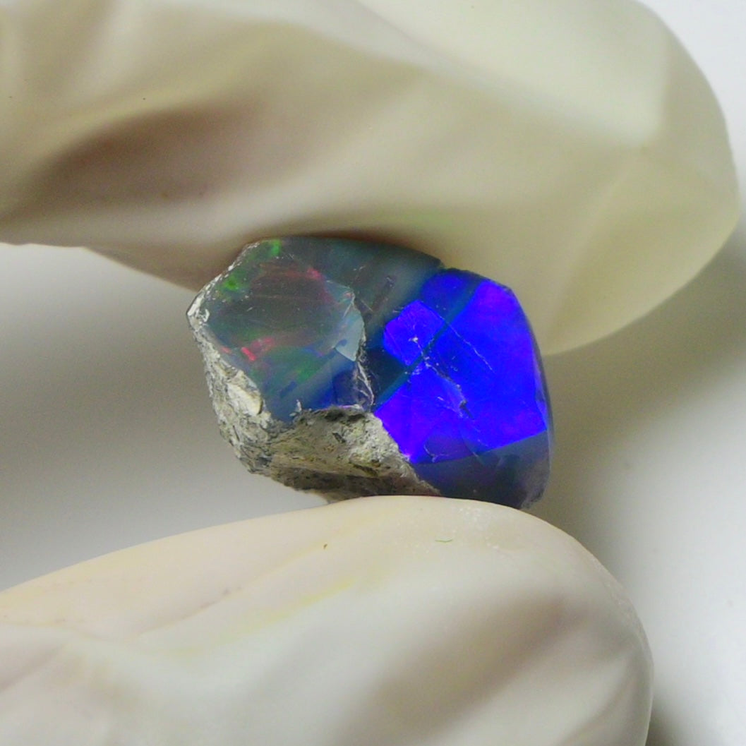 Blue Opal Rough 7.40  Carats | Natural Ethiopian Opal Rough - Ready for Cutting & Jewelry | AAA Grade Opal Raw