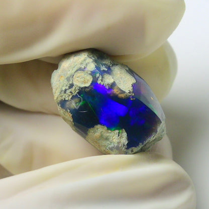 Blue Opal Rough 8.90  Carats | Natural Ethiopian Opal Rough - Ready for Cutting & Jewelry | AAA Grade Opal Raw