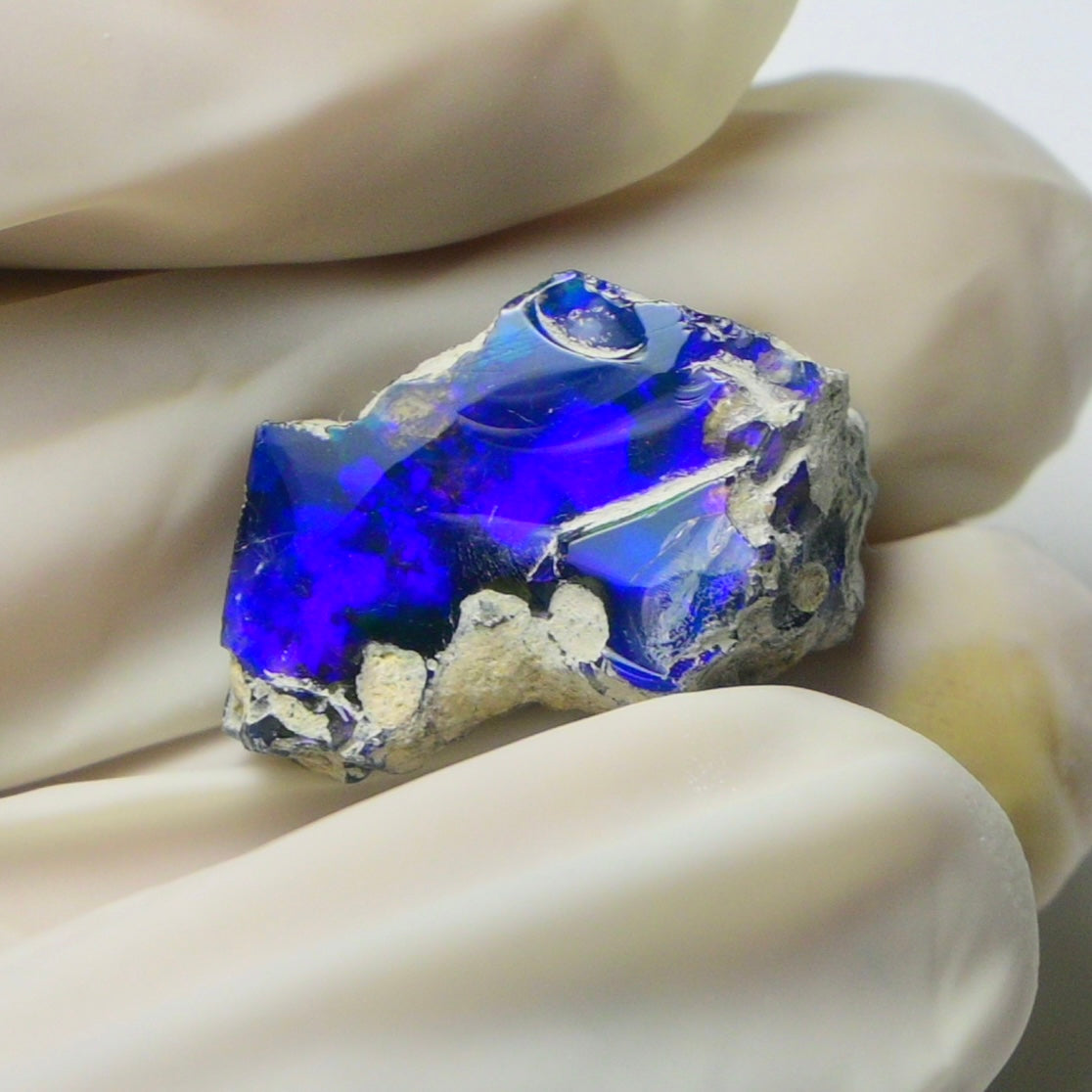 Blue Opal Rough 8.30  Carats | Natural Ethiopian Opal Rough - Ready for Cutting & Jewelry | AAA Grade Opal Raw
