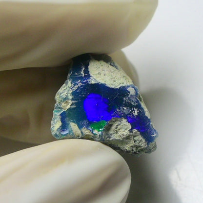 Blue Opal Rough 7.00  Carats | Natural Ethiopian Opal Rough - Ready for Cutting & Jewelry | AAA Grade Opal Raw