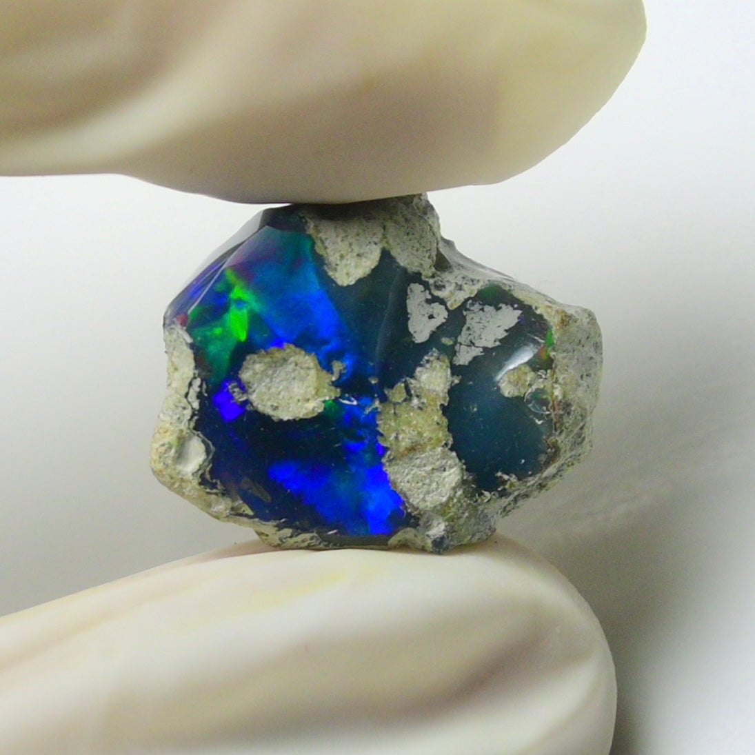 Blue Opal Rough 8.70  Carats | Natural Ethiopian Opal Rough - Ready for Cutting & Jewelry | AAA Grade Opal Raw