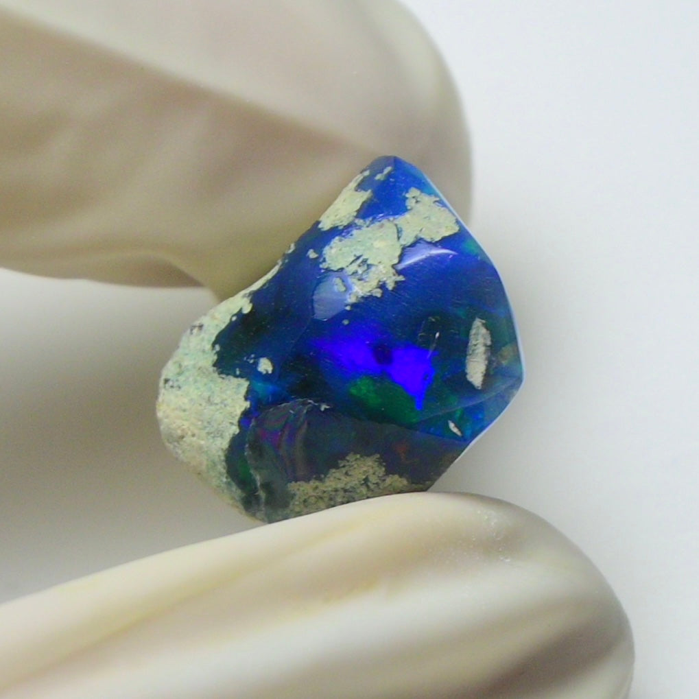 Blue Opal Rough 9.00  Carats | Natural Ethiopian Opal Rough - Ready for Cutting & Jewelry | AAA Grade Opal Raw