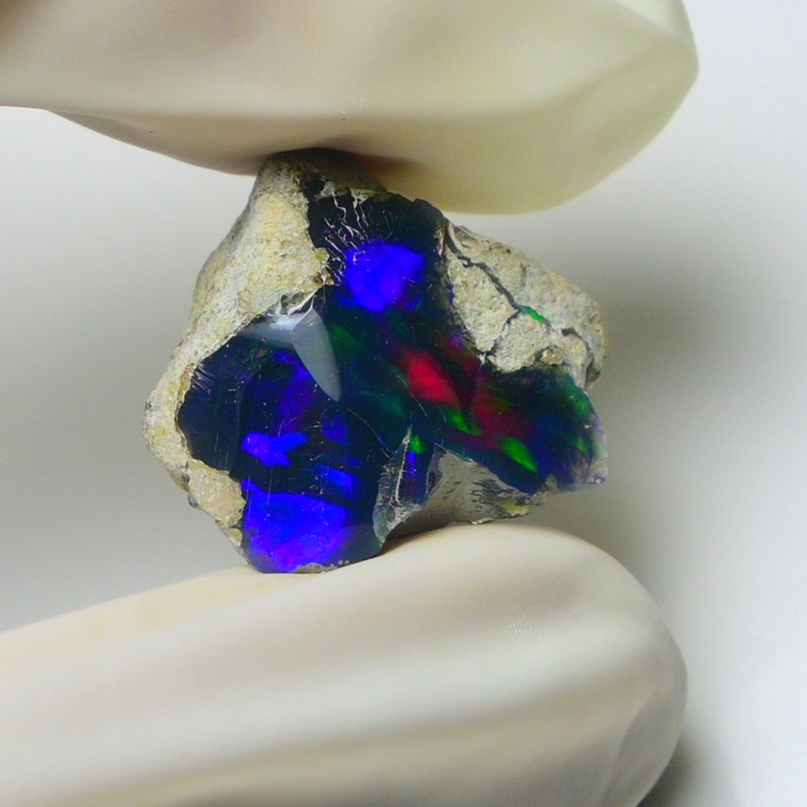 Blue Opal Rough 8.95  Carats | Natural Ethiopian Opal Rough - Ready for Cutting & Jewelry | AAA Grade Opal Raw
