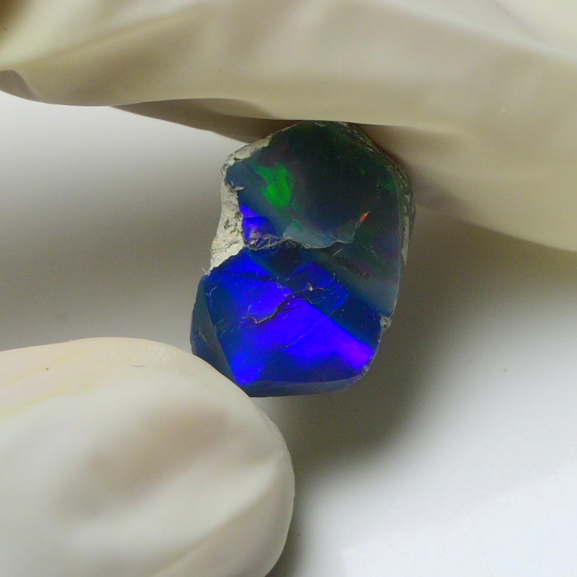 Blue Opal Rough 7.40  Carats | Natural Ethiopian Opal Rough - Ready for Cutting & Jewelry | AAA Grade Opal Raw