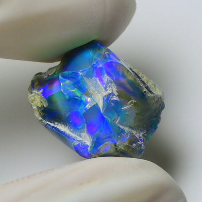 Blue Opal Rough 10.65  Carats | Natural Ethiopian Opal Rough - Ready for Cutting & Jewelry | AAA Grade Opal Raw