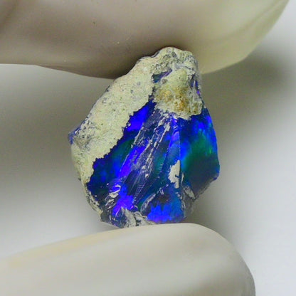 Blue Opal Rough 7.75  Carats | Natural Ethiopian Opal Rough - Ready for Cutting & Jewelry | AAA Grade Opal Raw