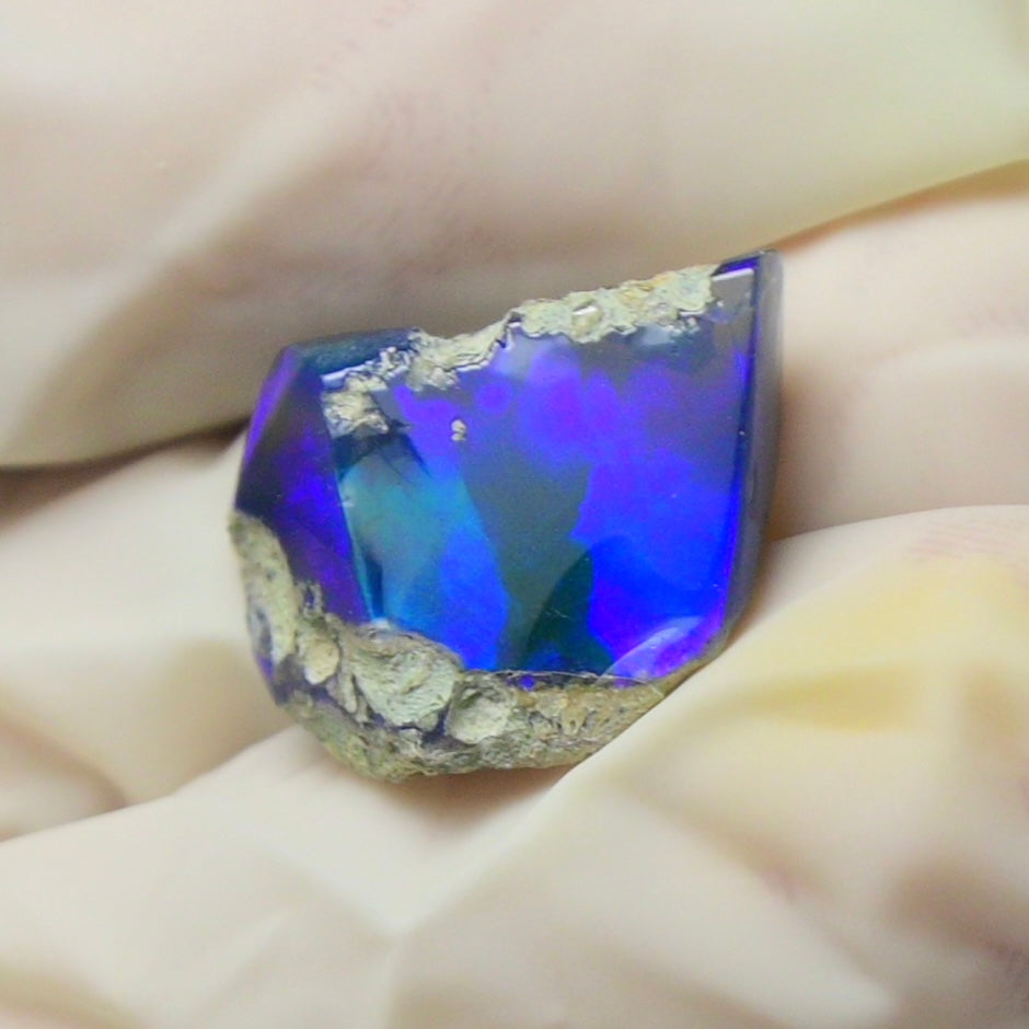 Blue Opal Rough 7.00  Carats | Natural Ethiopian Opal Rough - Ready for Cutting & Jewelry | AAA Grade Opal Raw