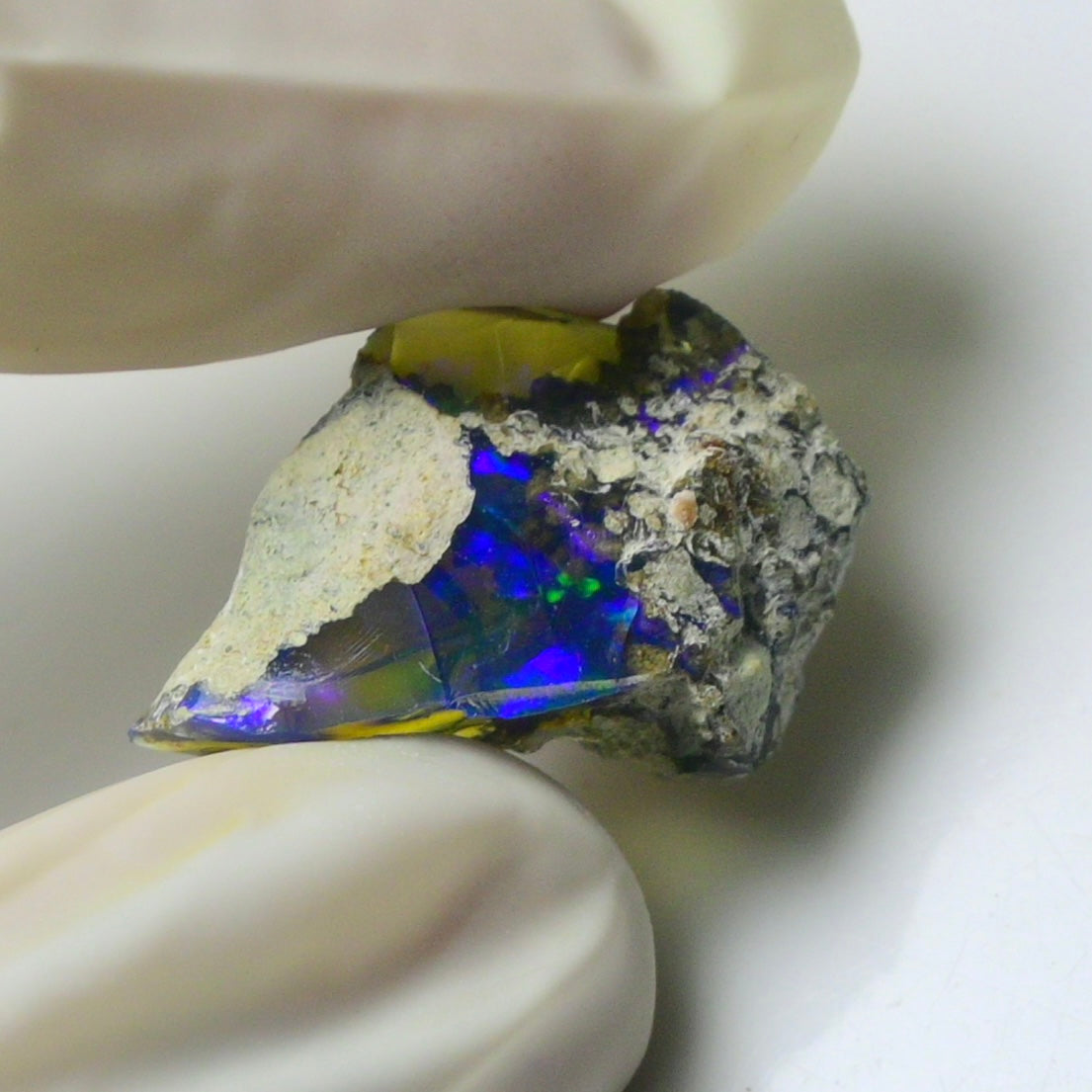 Blue Opal Rough 7.40  Carats | Natural Ethiopian Opal Rough - Ready for Cutting & Jewelry | AAA Grade Opal Raw