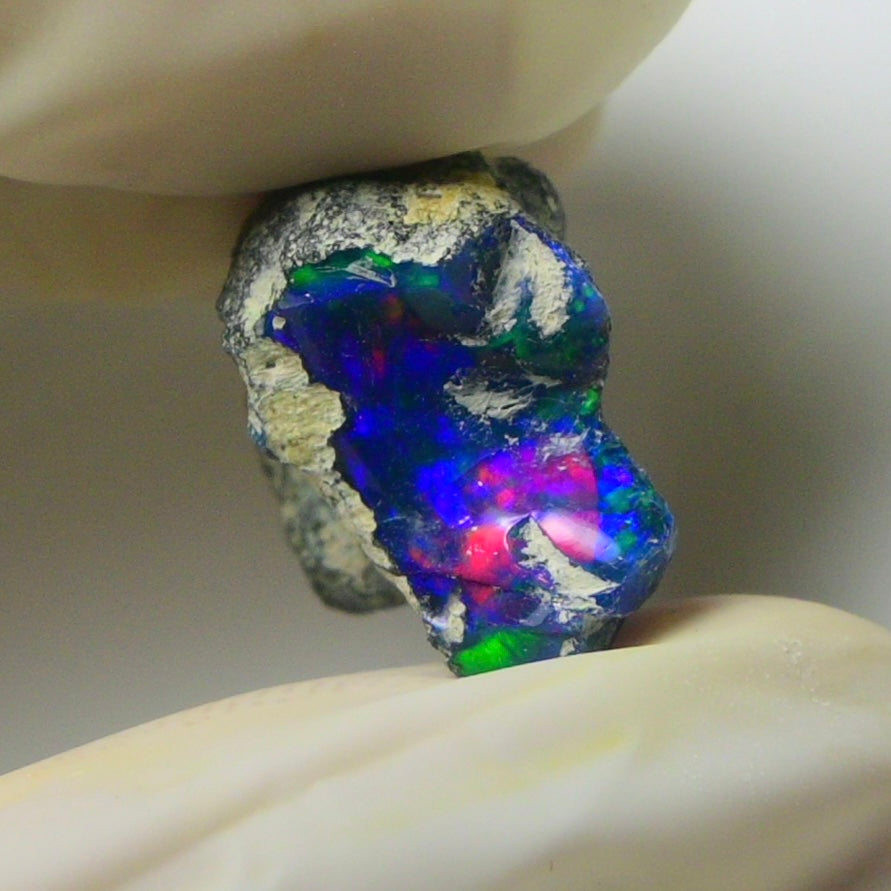 Blue Opal Rough 7.95  Carats | Natural Ethiopian Opal Rough - Ready for Cutting & Jewelry | AAA Grade Opal Raw