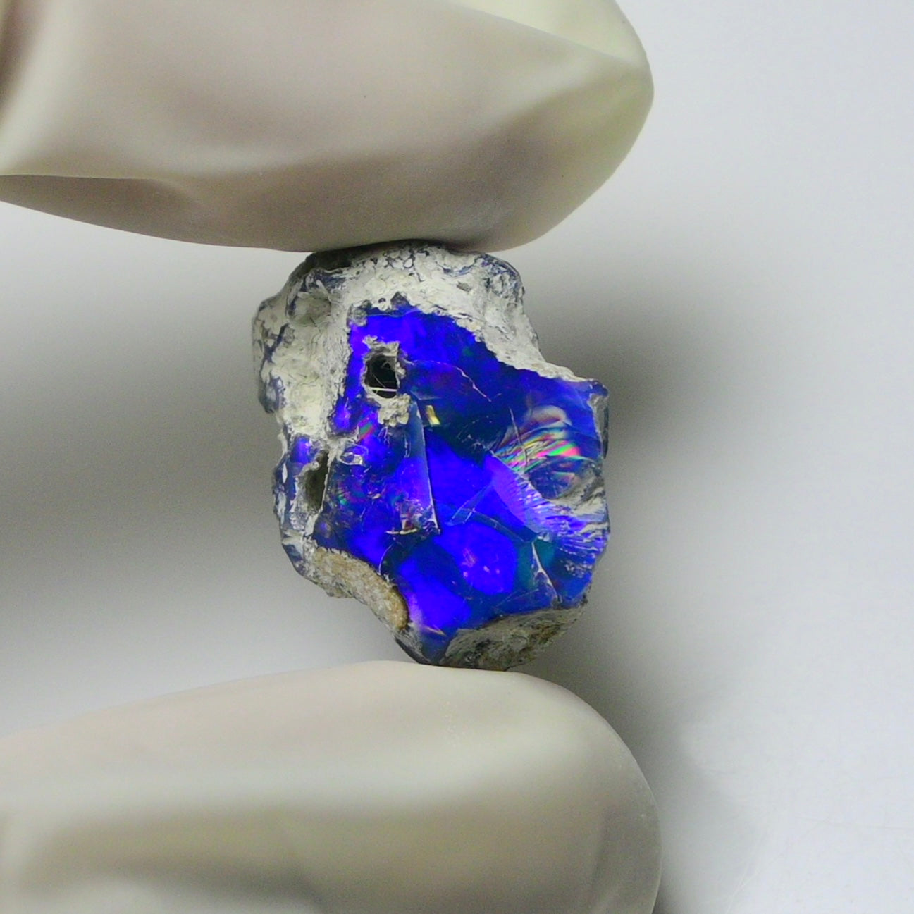 Blue Opal Rough 8.10  Carats | Natural Ethiopian Opal Rough - Ready for Cutting & Jewelry | AAA Grade Opal Raw