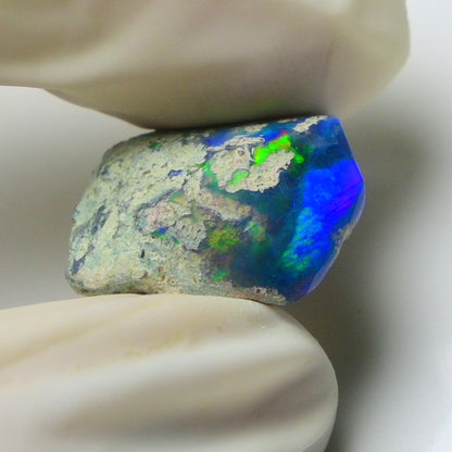 Blue Opal Rough 9.00  Carats | Natural Ethiopian Opal Rough - Ready for Cutting & Jewelry | AAA Grade Opal Raw