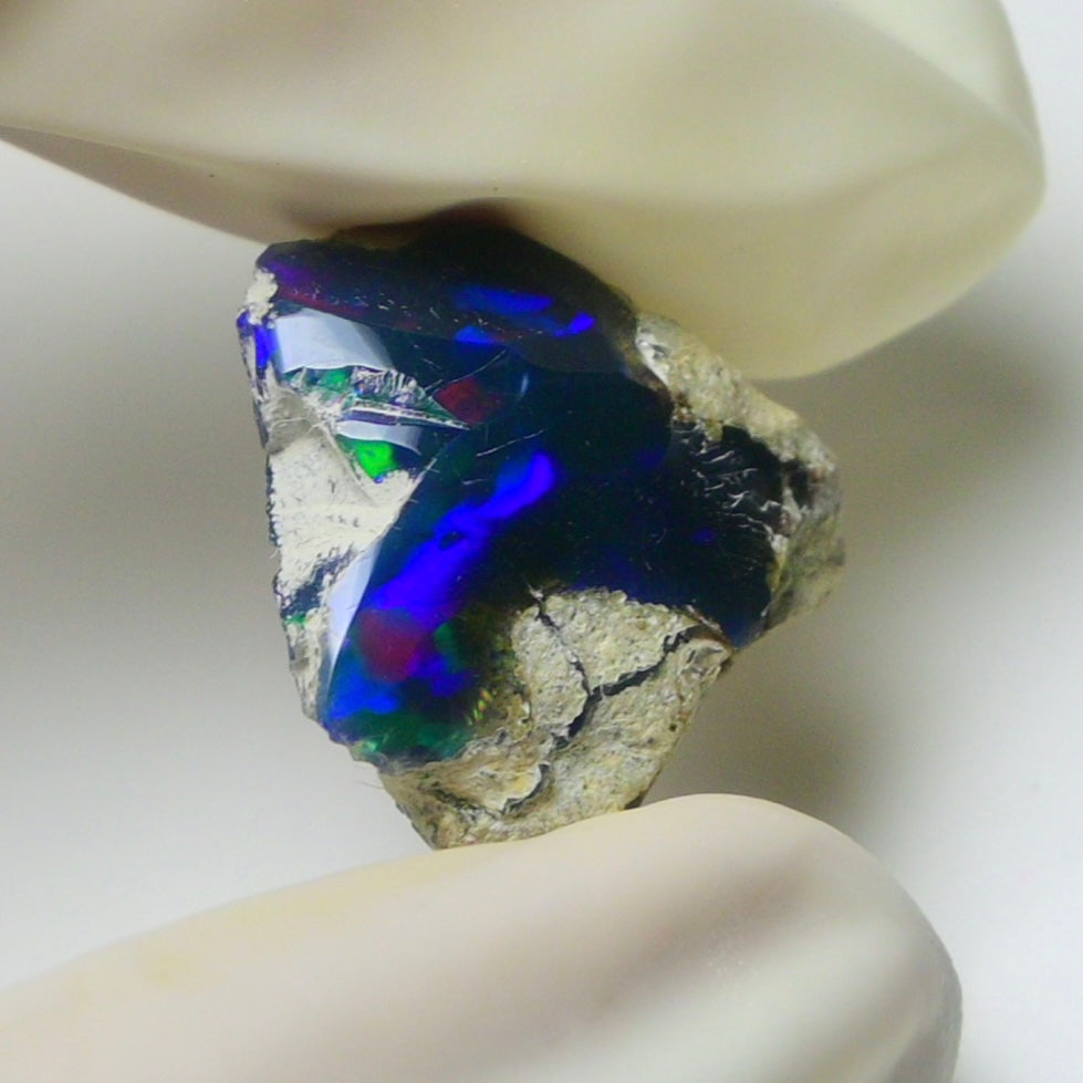 Blue Opal Rough 8.95  Carats | Natural Ethiopian Opal Rough - Ready for Cutting & Jewelry | AAA Grade Opal Raw