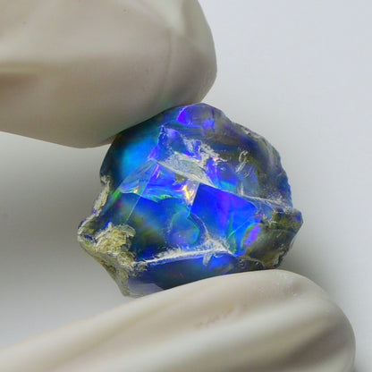 Blue Opal Rough 10.65  Carats | Natural Ethiopian Opal Rough - Ready for Cutting & Jewelry | AAA Grade Opal Raw