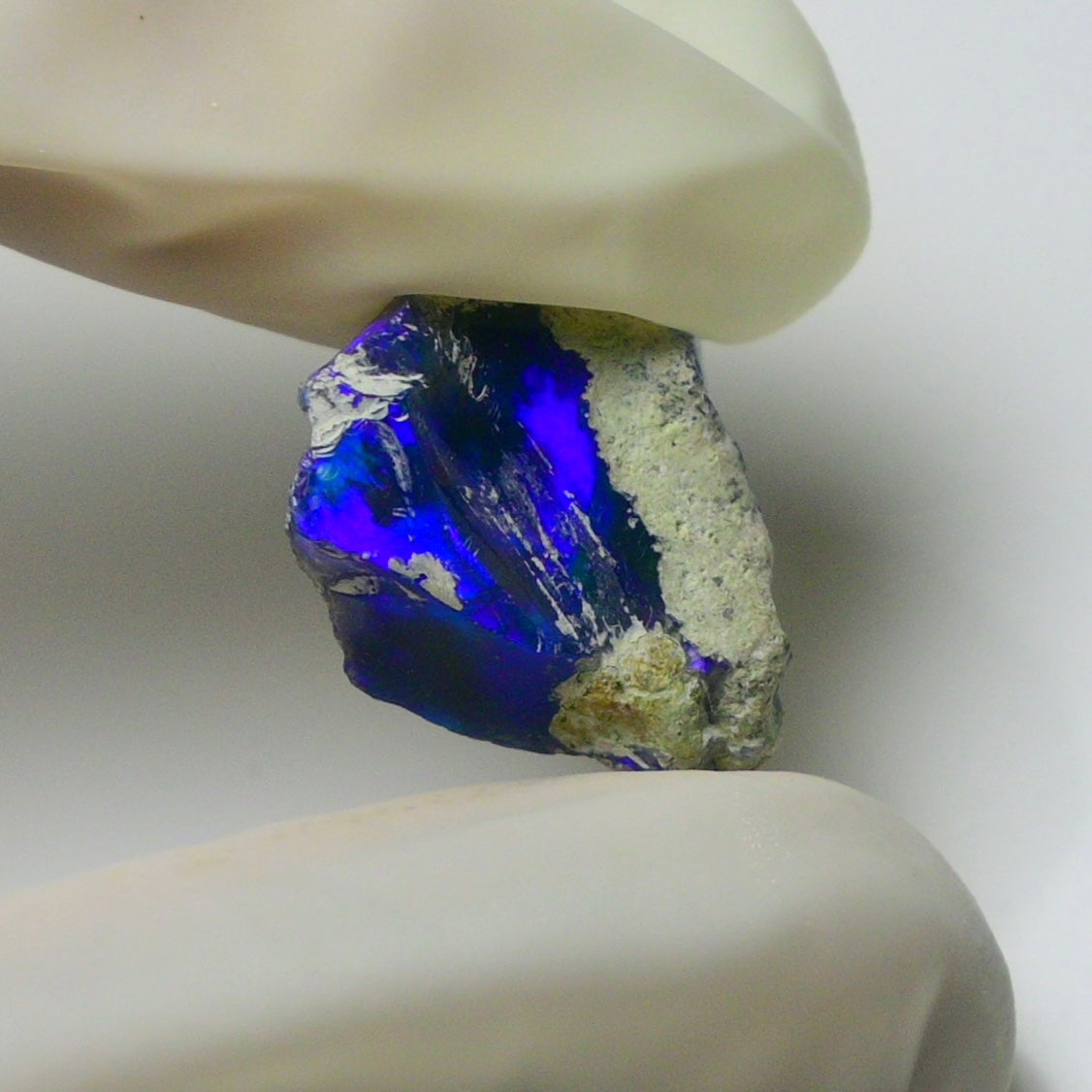 Blue Opal Rough 7.75  Carats | Natural Ethiopian Opal Rough - Ready for Cutting & Jewelry | AAA Grade Opal Raw