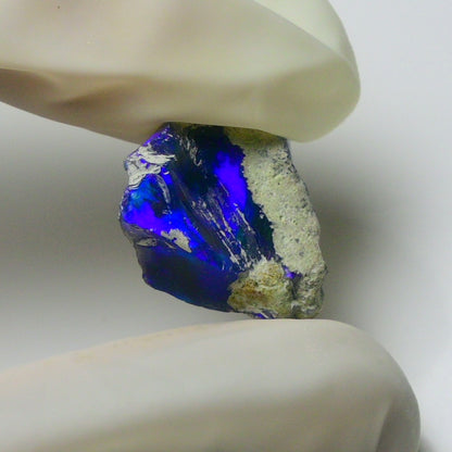 Blue Opal Rough 7.75  Carats | Natural Ethiopian Opal Rough - Ready for Cutting & Jewelry | AAA Grade Opal Raw